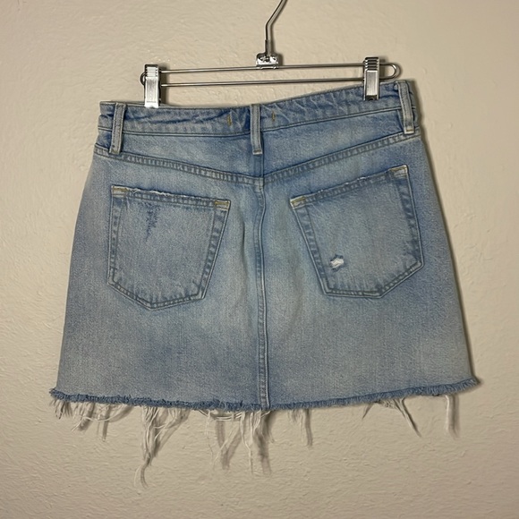 Free People We the Free Ripped Denim Skirt - Picture 2 of 7